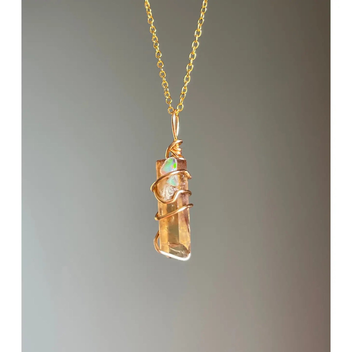 Citrine/Opal Necklace