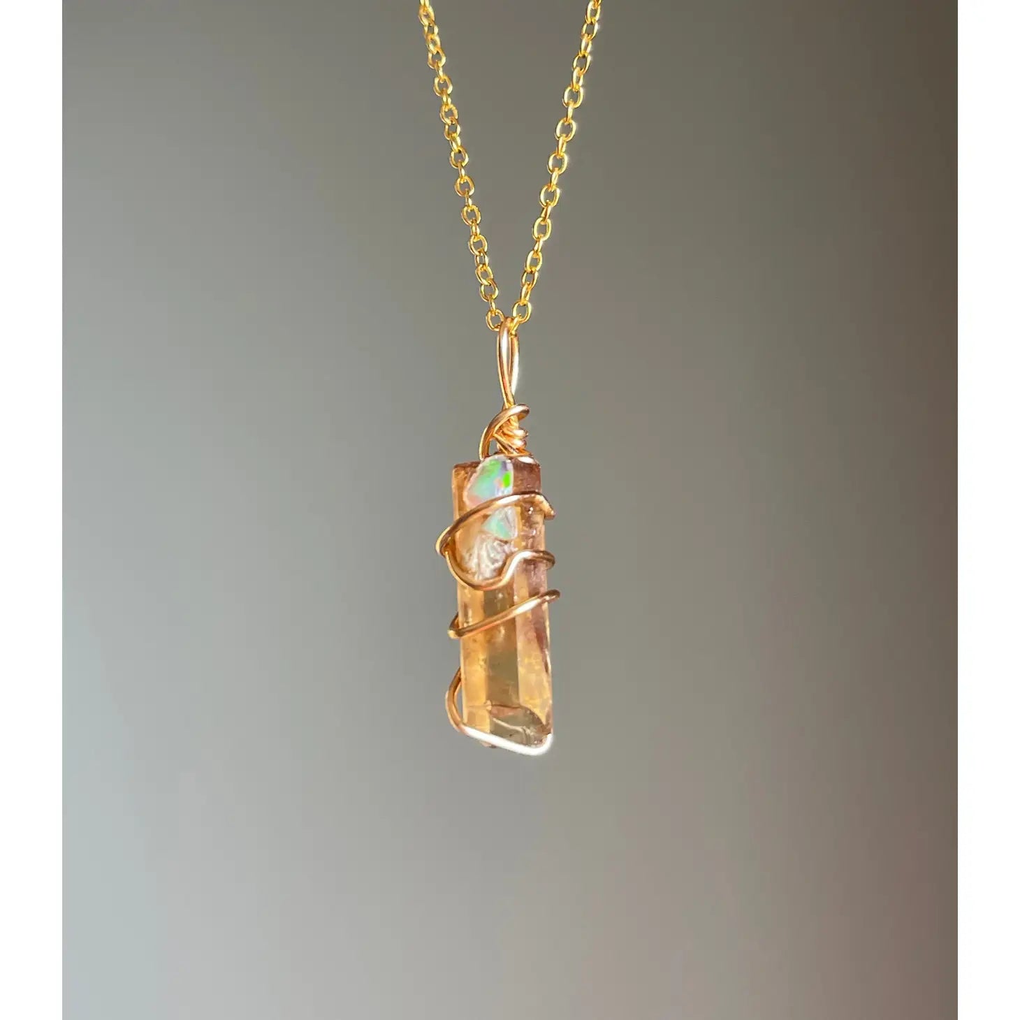 Citrine/Opal Necklace