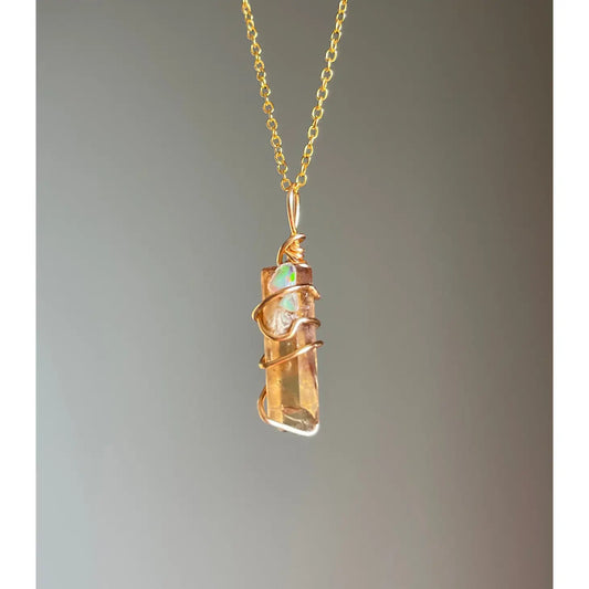 Citrine/Opal Necklace