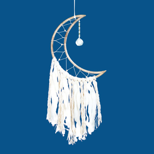Small White Moon Wall Decor