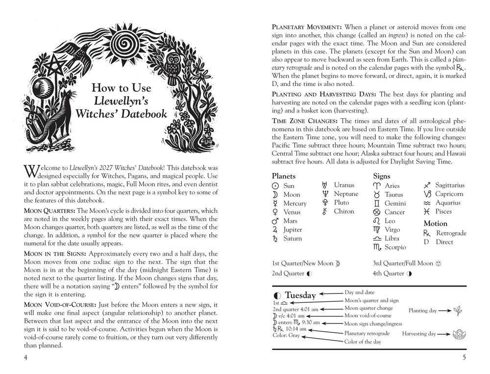 Llewellyn's 2027 Witches' Datebook: Daily Magic