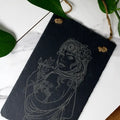 10" Slate Greek Goddess Artemis Wall Hanging Sign