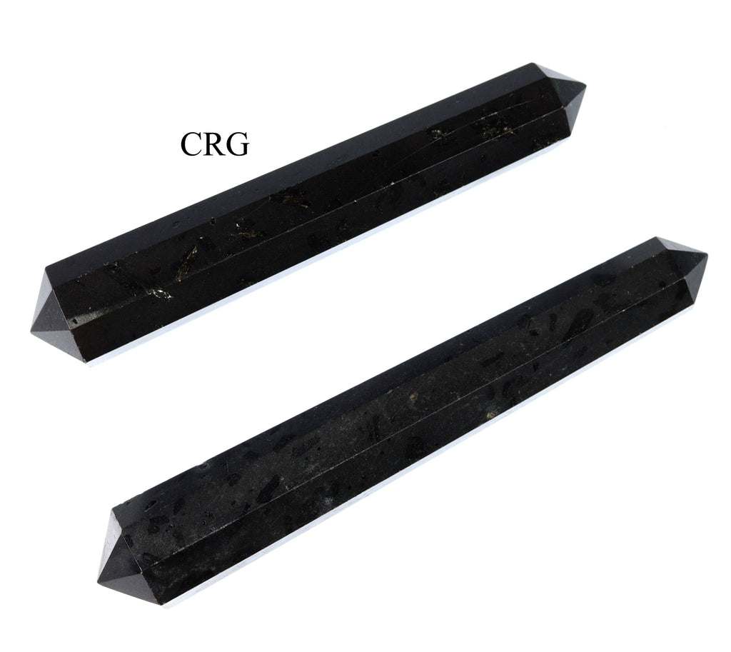 Black Tourmaline Double Terminated Crystal Wand | Protection & Energy Work