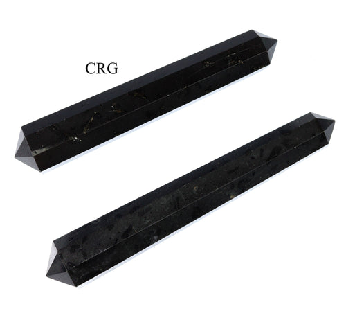 Black Tourmaline Double Terminated Crystal Wand | Protection & Energy Work