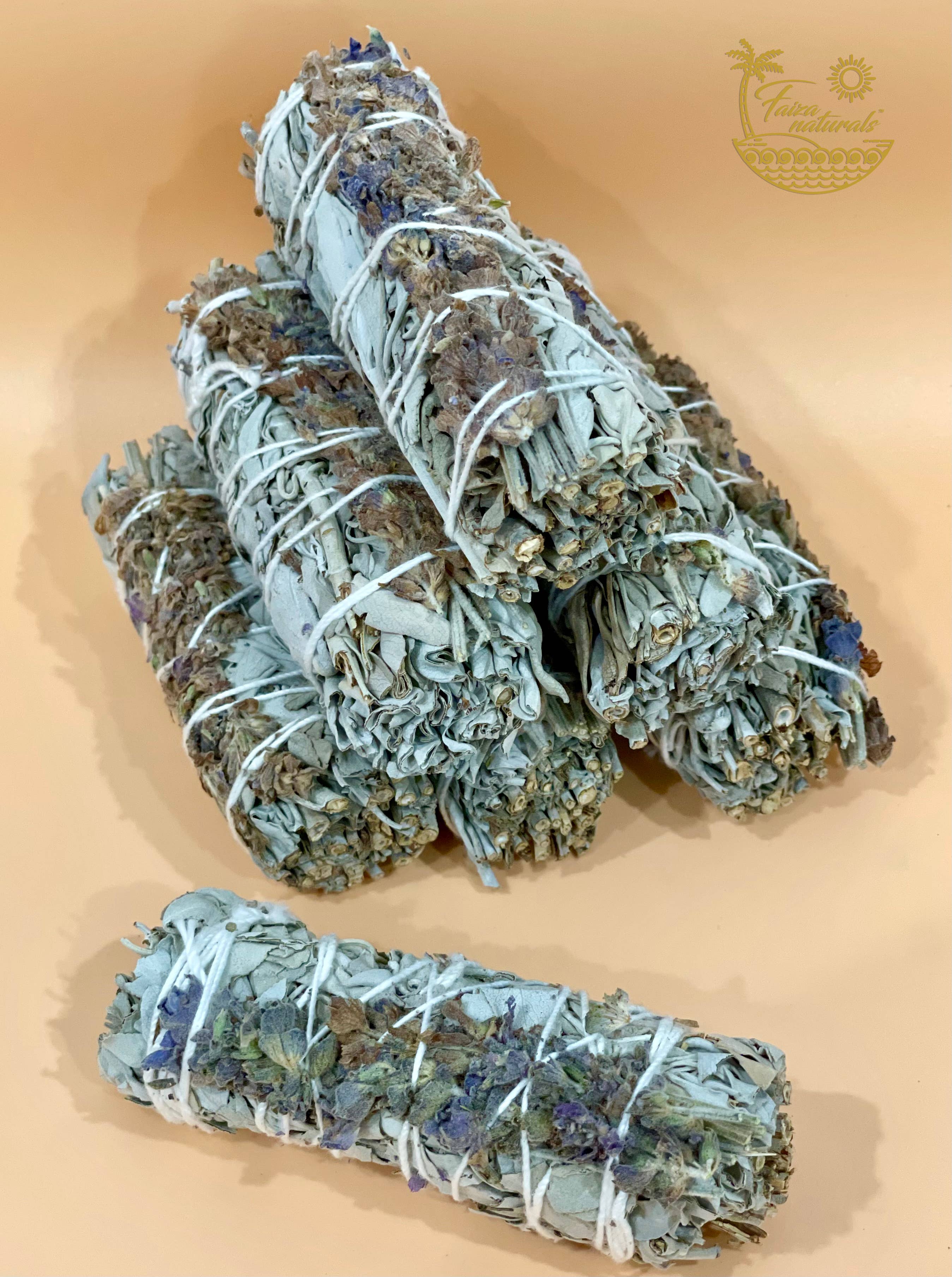 Lavender & White Sage Smudge Bundle – 4" | Organic, Pesticide-Free