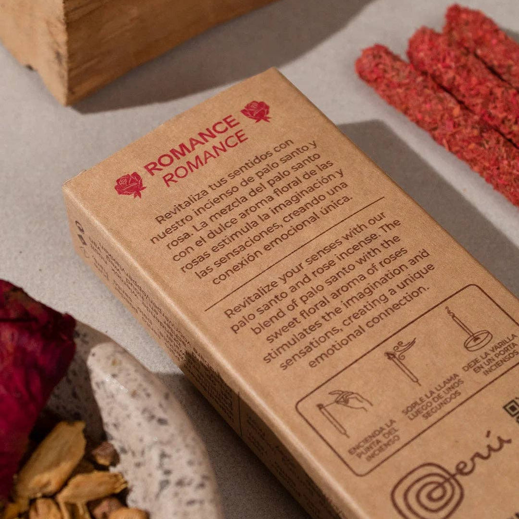 Ispalla Palo Santo & Rose Natural Incense | 8 Sticks | Made in Peru