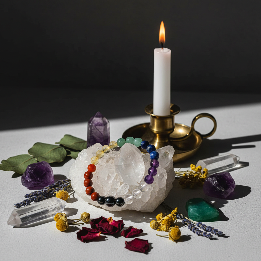 7 Chakra Bracelet Lifestyle Shot