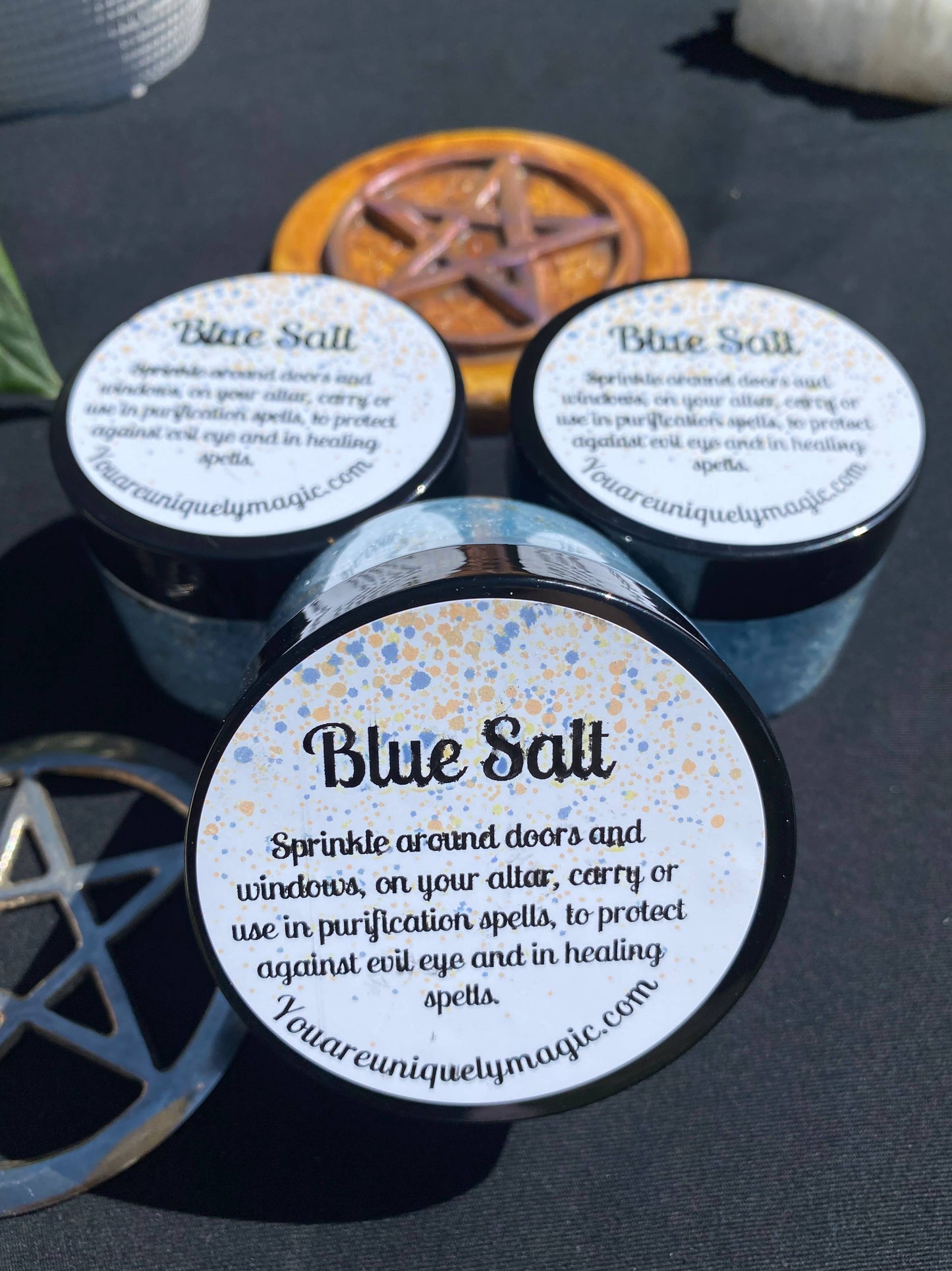 Blue Salt - Handcrafted Protection & Healing Ritual Salt 5 oz