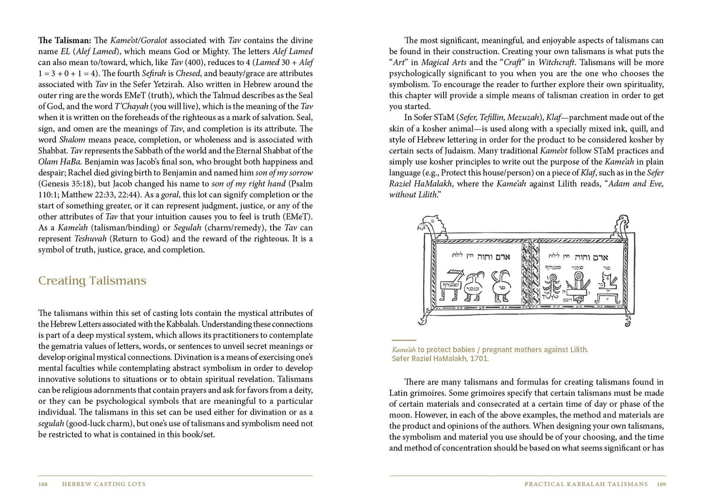 Hebrew Casting Lots: Practical Kabbalah Talismans