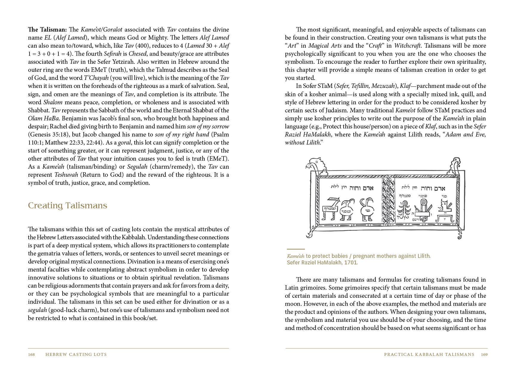 Hebrew Casting Lots: Practical Kabbalah Talismans