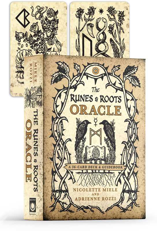 Runes and Roots Oracle by Nicolette Miele - Elder Futhark & Plant Magic Deck