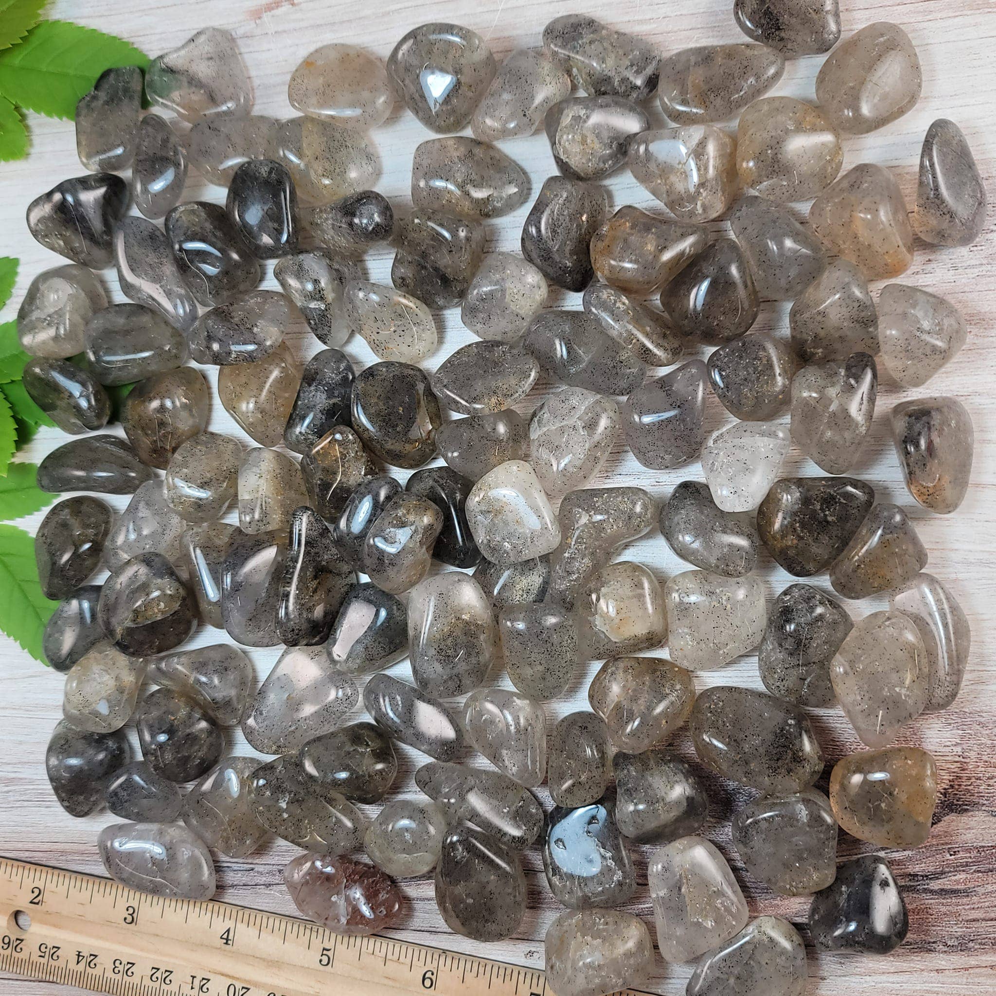 Garden Quartz (Included Quartz) Tumbled Stone – Madagascar | Amplification, Healing & Spiritual Growth