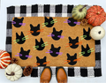Black Cat Coir Doormat 