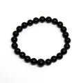 Black Obsidian Beaded Bracelet 6mm - Average Wrist