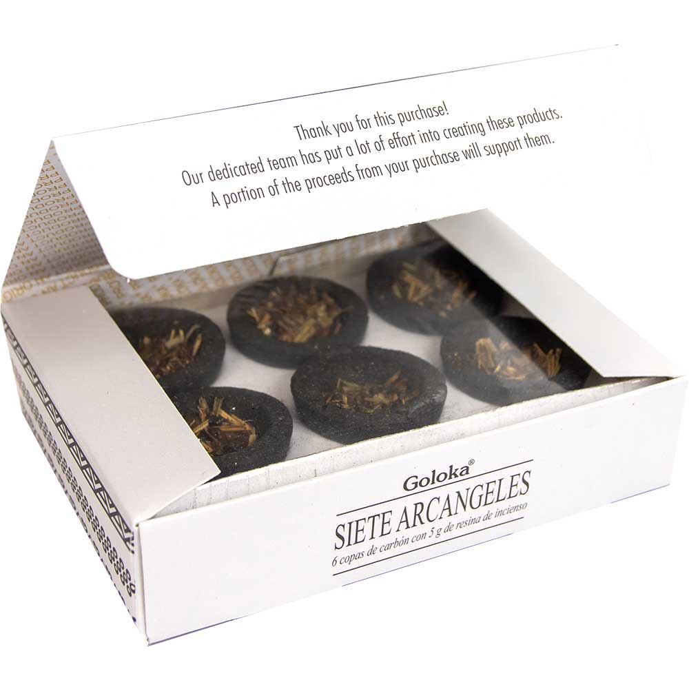 Seven Archangels Resin Smudge Cups | Pack of 6 | Goloka Sacred Smudges