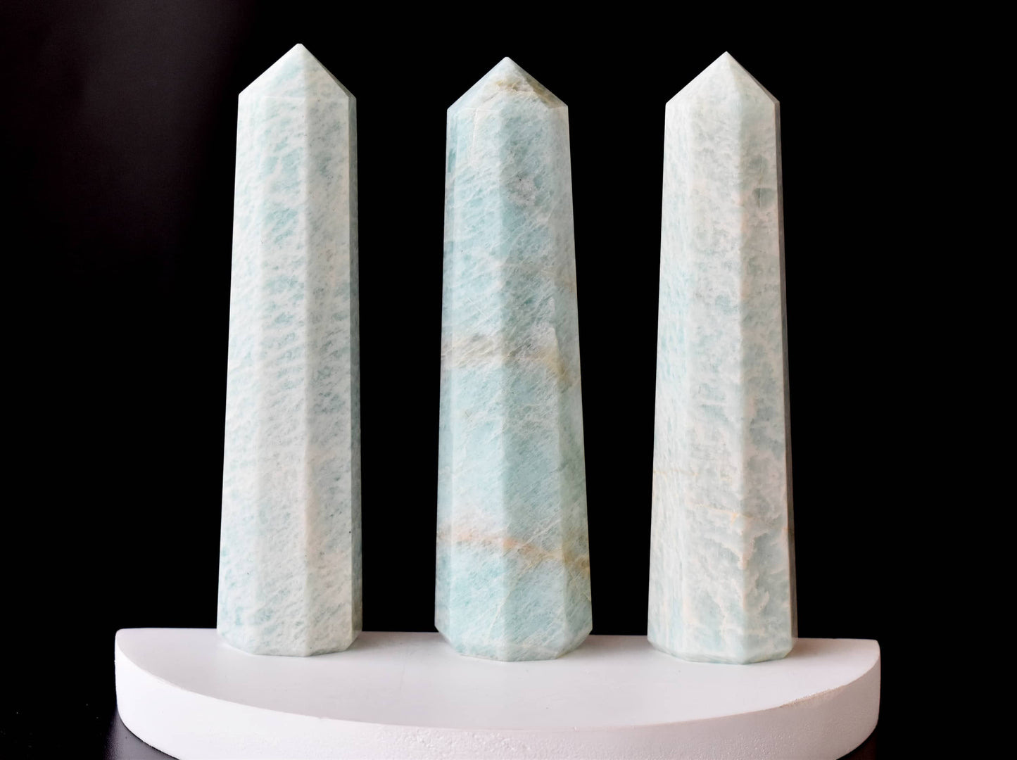 Amazonite Crystal Tower | Healing Obelisk Point | Natural Gemstone Tower