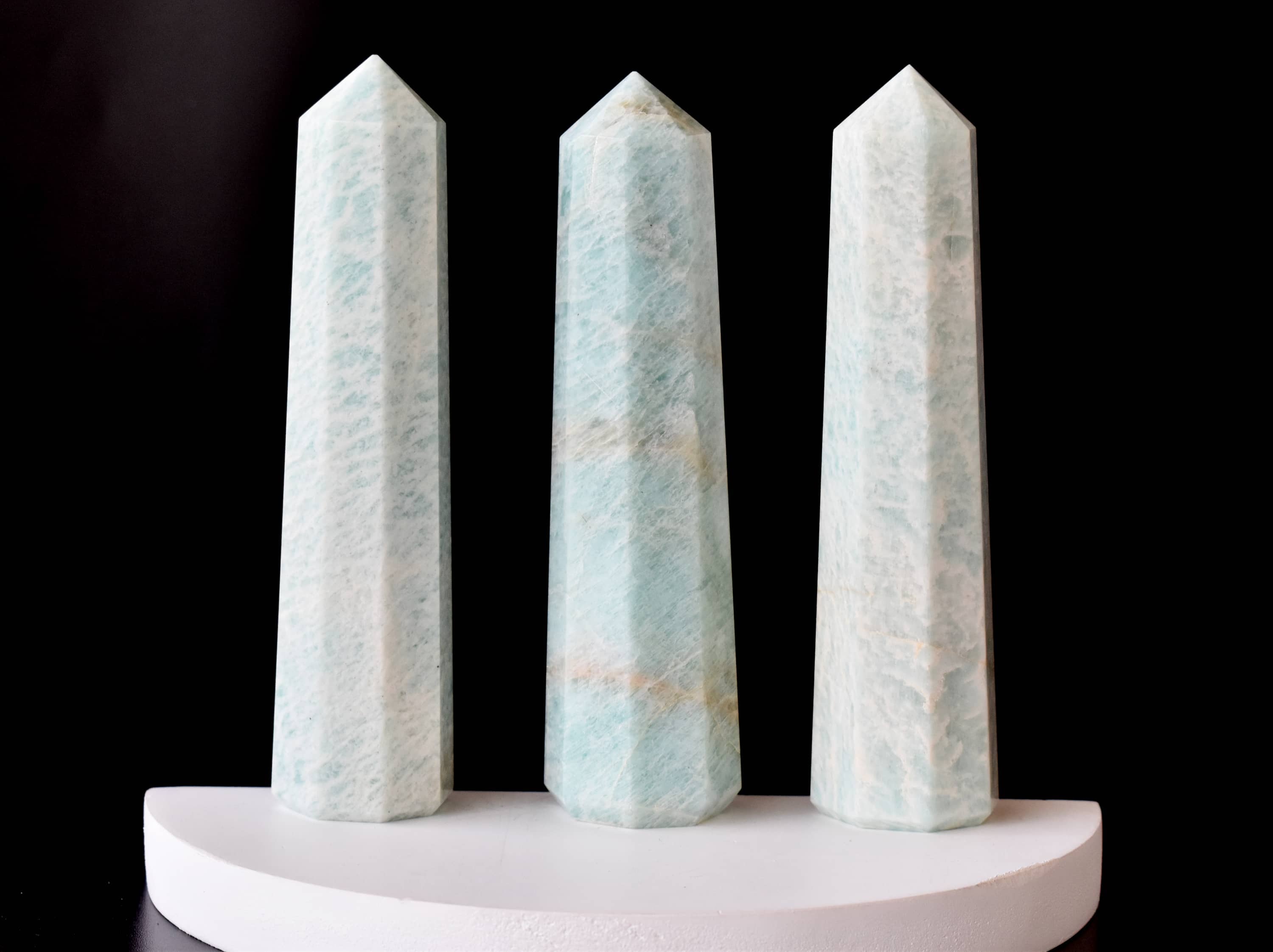 Amazonite Crystal Tower | Healing Obelisk Point | Natural Gemstone Tower