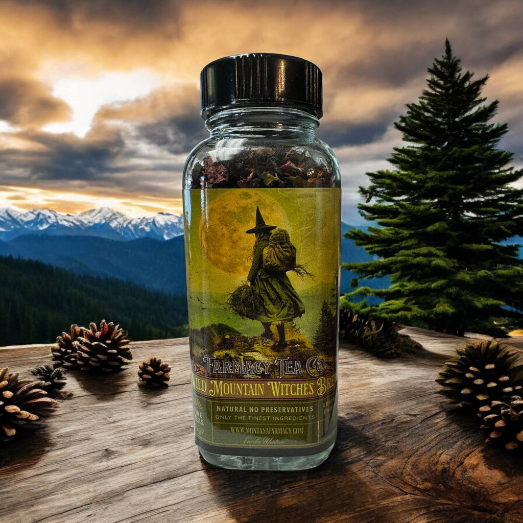 Wild Mountain Witch Tea - Witches Brew Blend for Dark Academia & Cottage Magic
