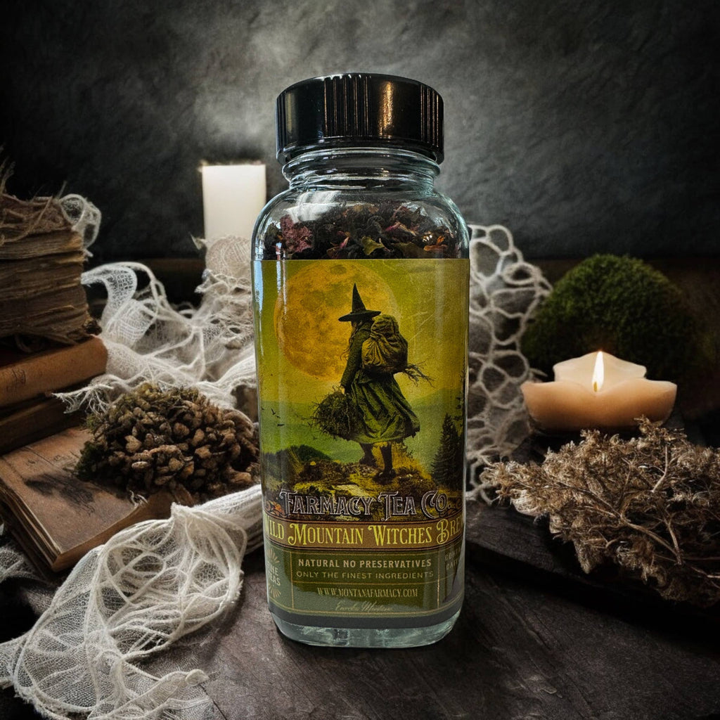 Wild Mountain Witch Tea - Witches Brew Blend for Dark Academia & Cottage Magic