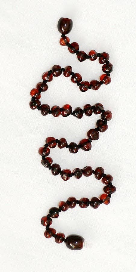Baltic Amber Necklace - Molasses Circle 13"