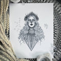 Virgo Zodiac Goddess Fine Art Print - Astrology Star Sign