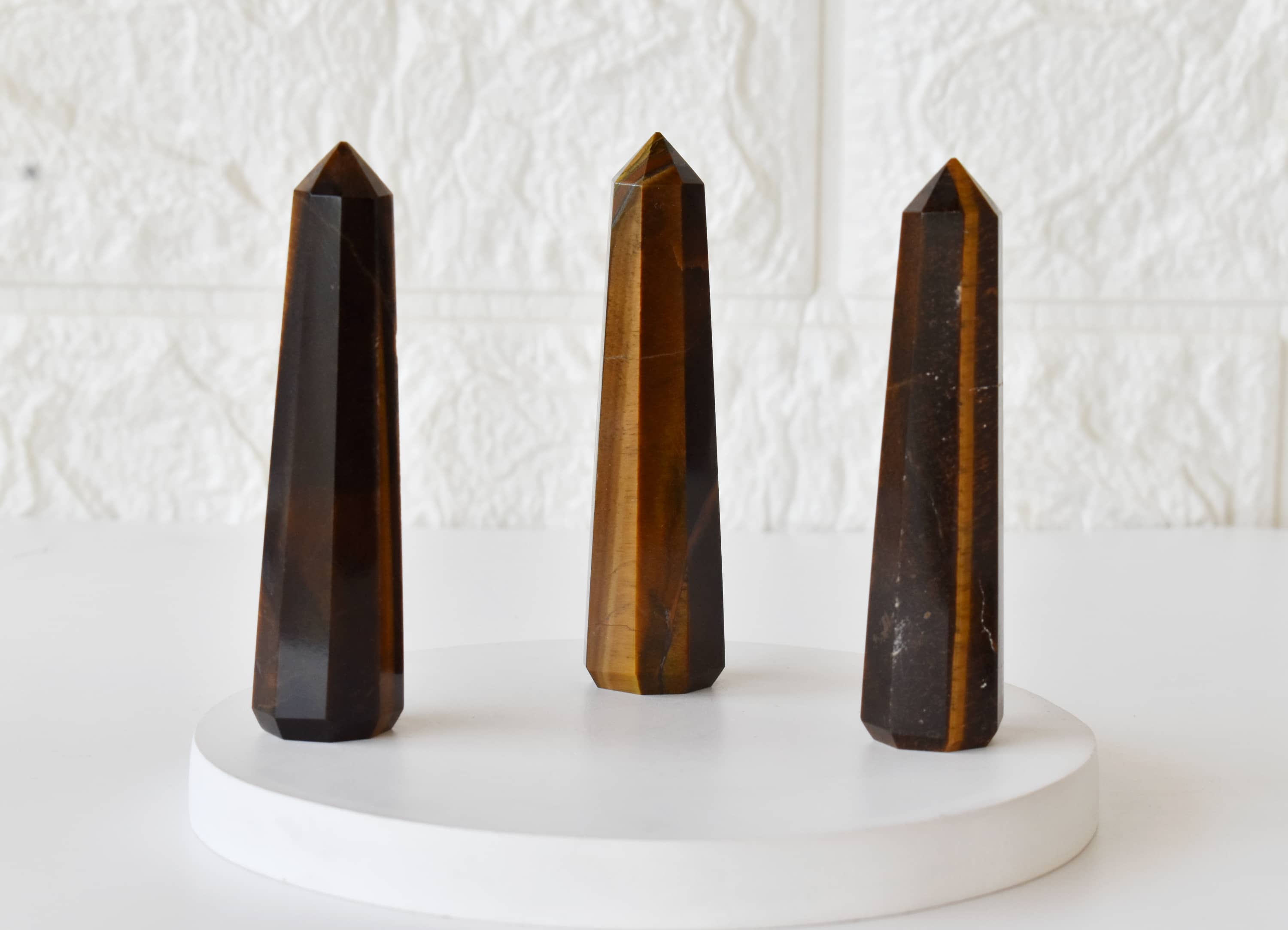 Tiger Eye Crystal Tower | Healing Obelisk Point | Natural Gemstone Tower