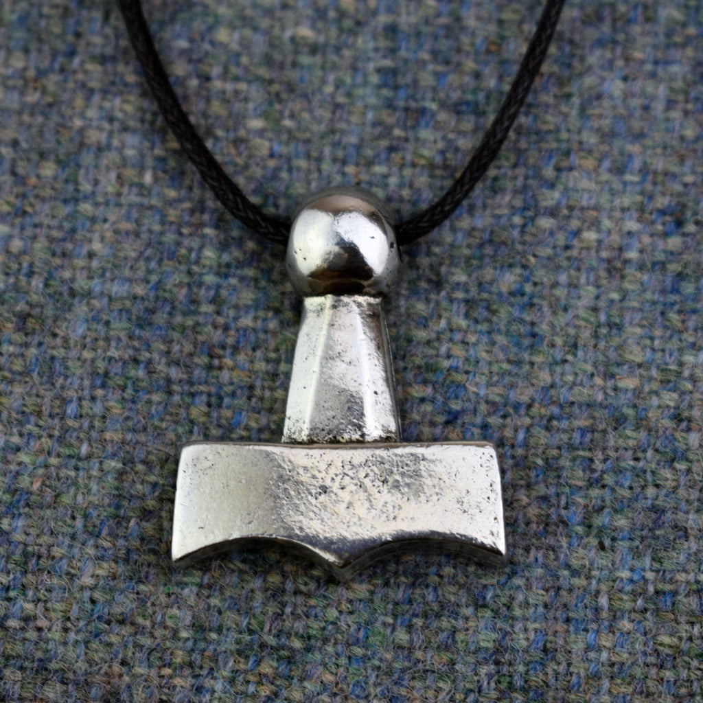 Mjolnir Viking Age Pendant | Solid Pewter Thor's Hammer Replica | Norse Protection