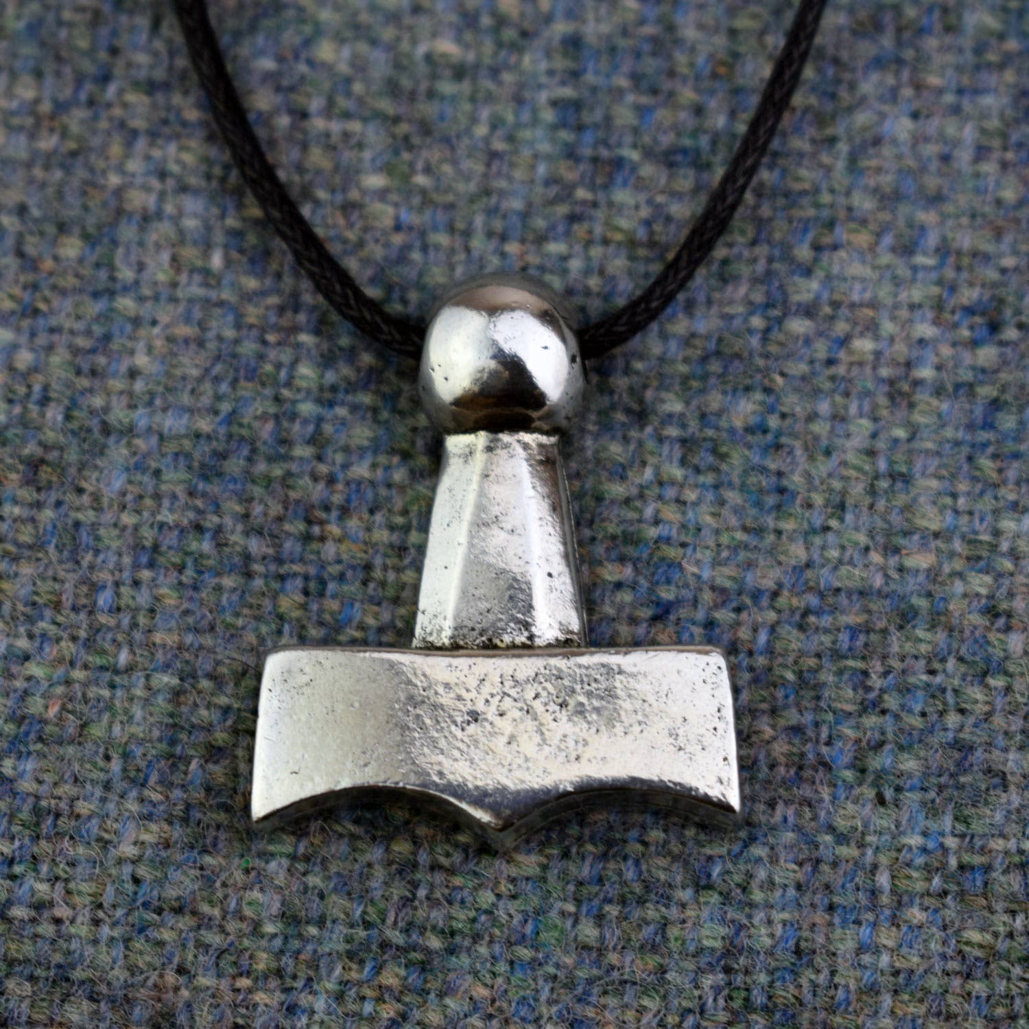 Mjolnir Viking Age Pendant | Solid Pewter Thor's Hammer Replica | Norse Protection