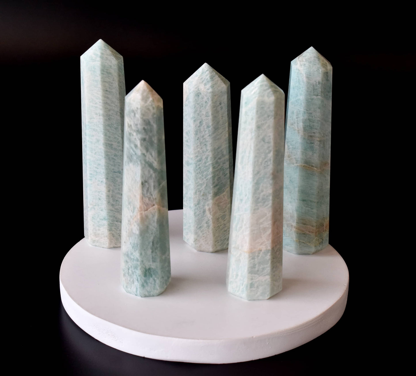 Amazonite Crystal Tower | Healing Obelisk Point | Natural Gemstone Tower