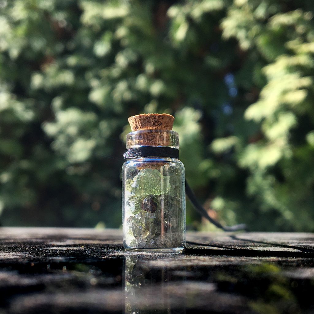 Moldavite Bottles
