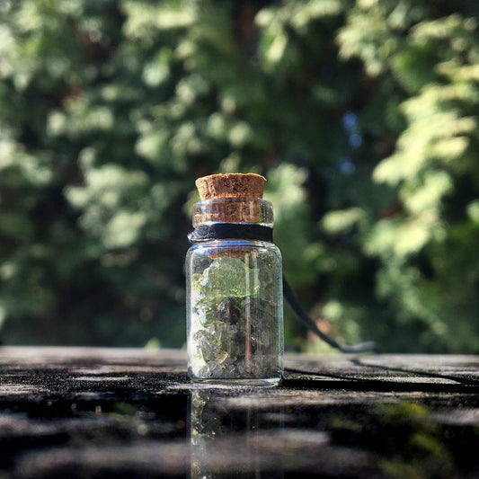 Moldavite Bottles