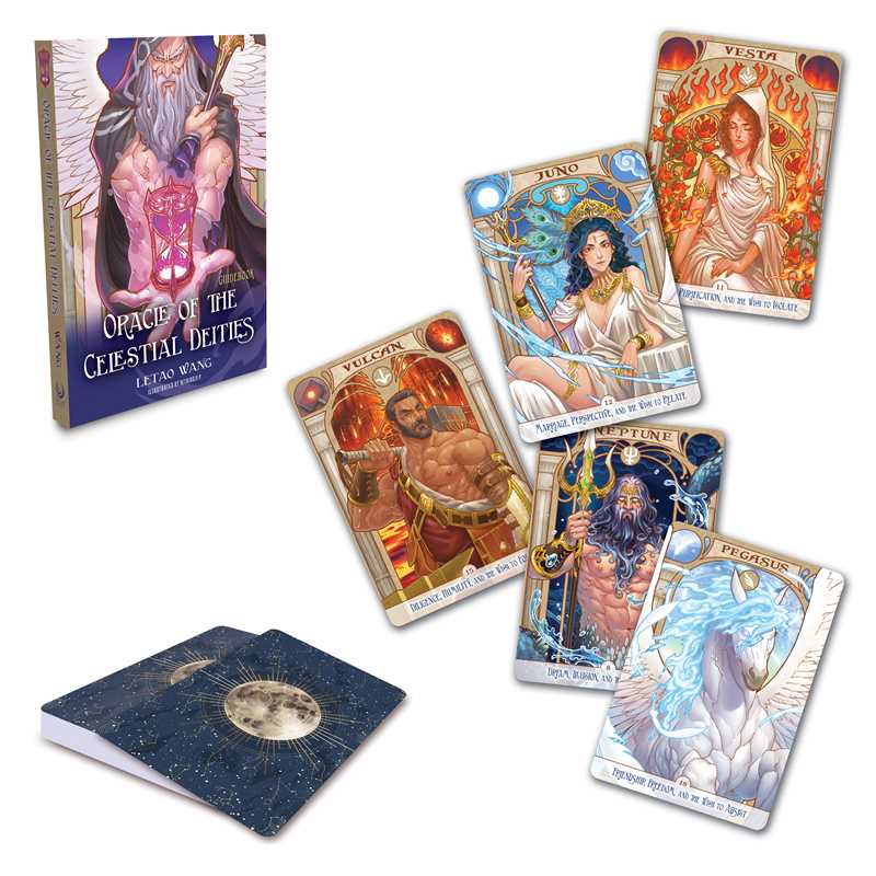 Oracle of the Celestial Deities by Letao Wang - 20 Card Astrology & Mythology Deck