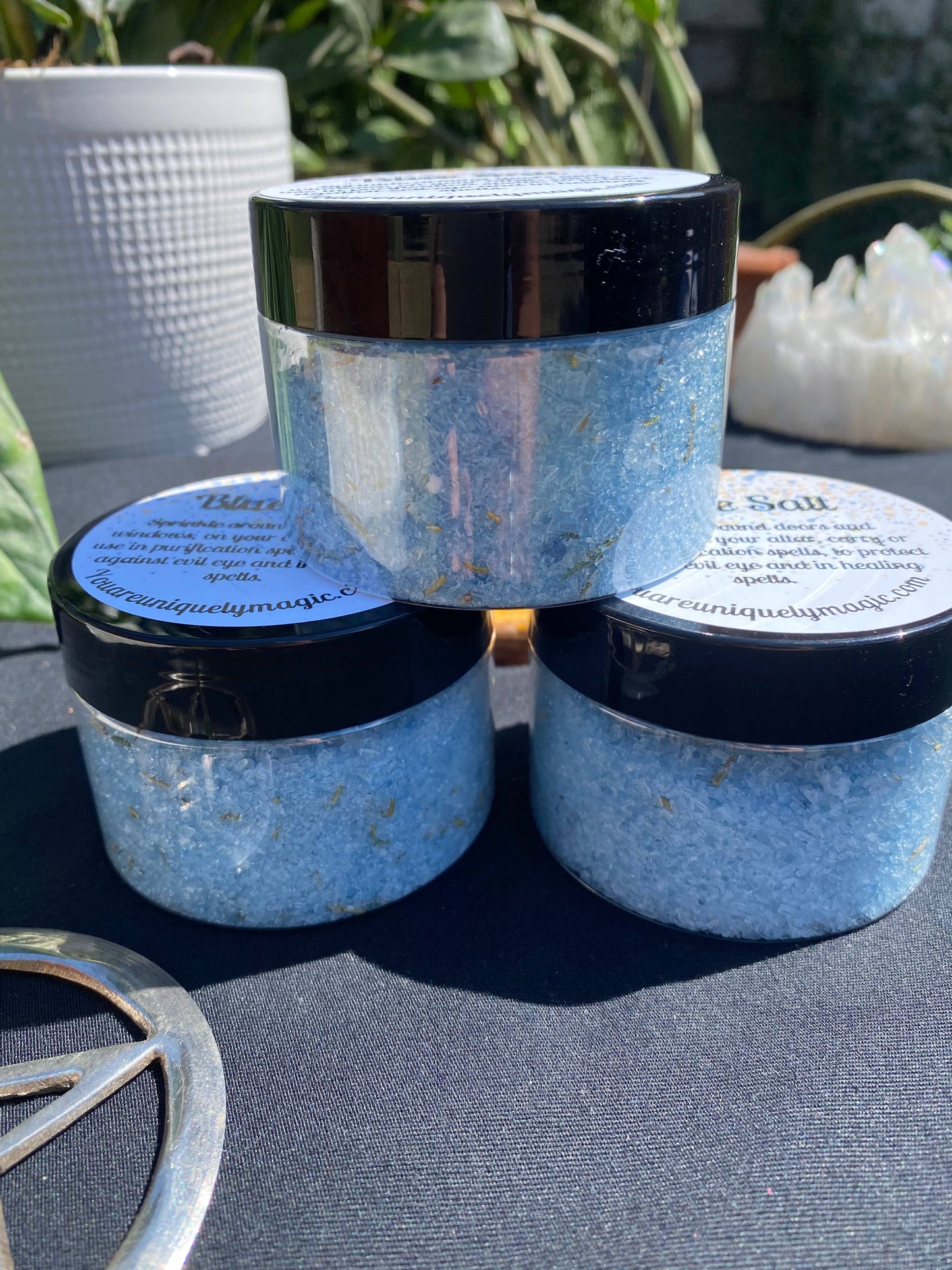 Blue Salt - Handcrafted Protection & Healing Ritual Salt 5 oz