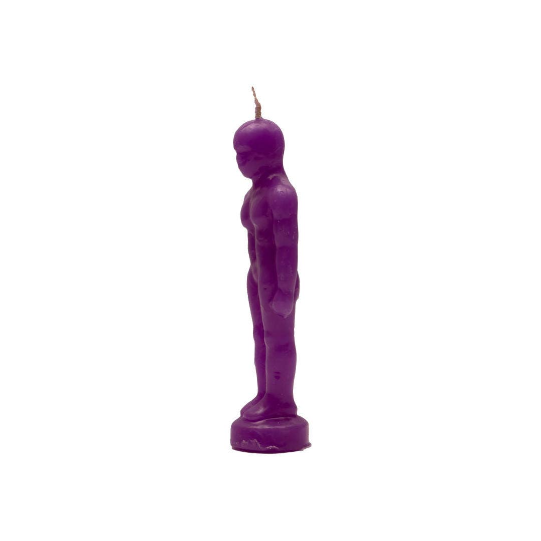 Purple Man Figure Candle | Vrinda Ritual Candle