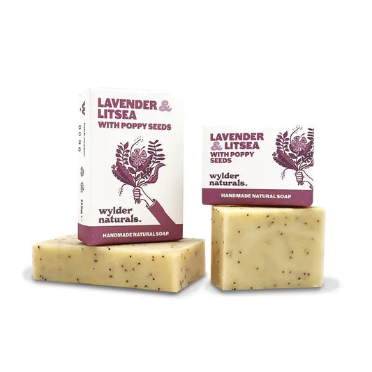 Lavender & Litsea with Poppy Seeds Bar Soap Travel Size