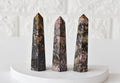 Rhodonite Crystal Tower | Healing Obelisk Point | Natural Gemstone Tower