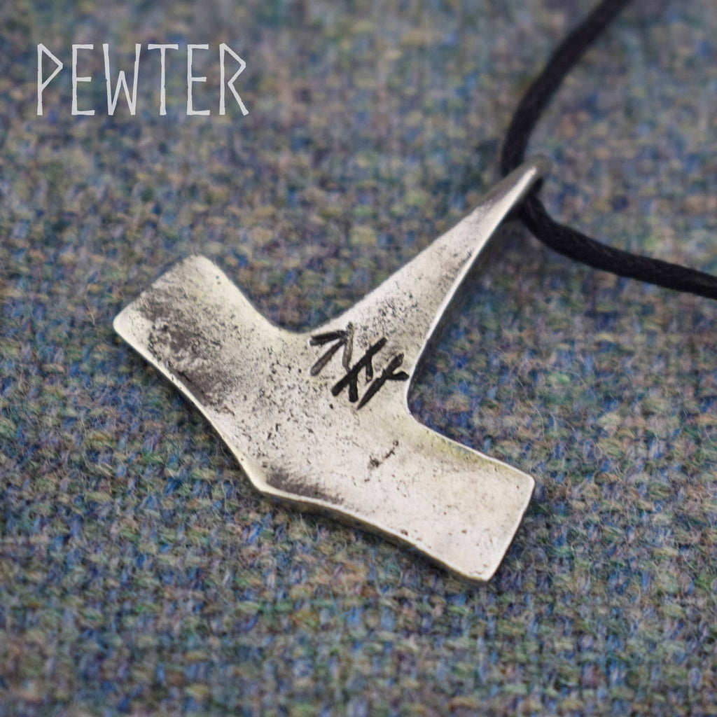 Danish Hammered Hammer Replica - Viking Age Mjolnir Pendant
