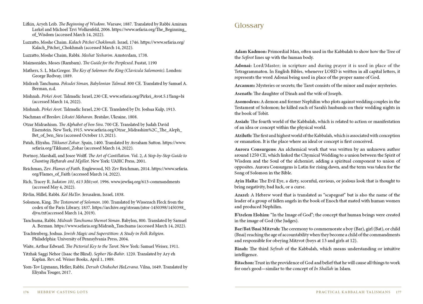 Hebrew Casting Lots: Practical Kabbalah Talismans