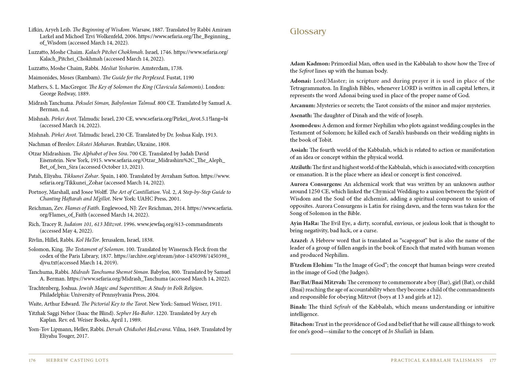 Hebrew Casting Lots: Practical Kabbalah Talismans