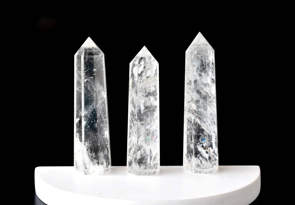 Clear Quartz Crystal Tower | Healing Obelisk Point | Natural Gemstone Tower