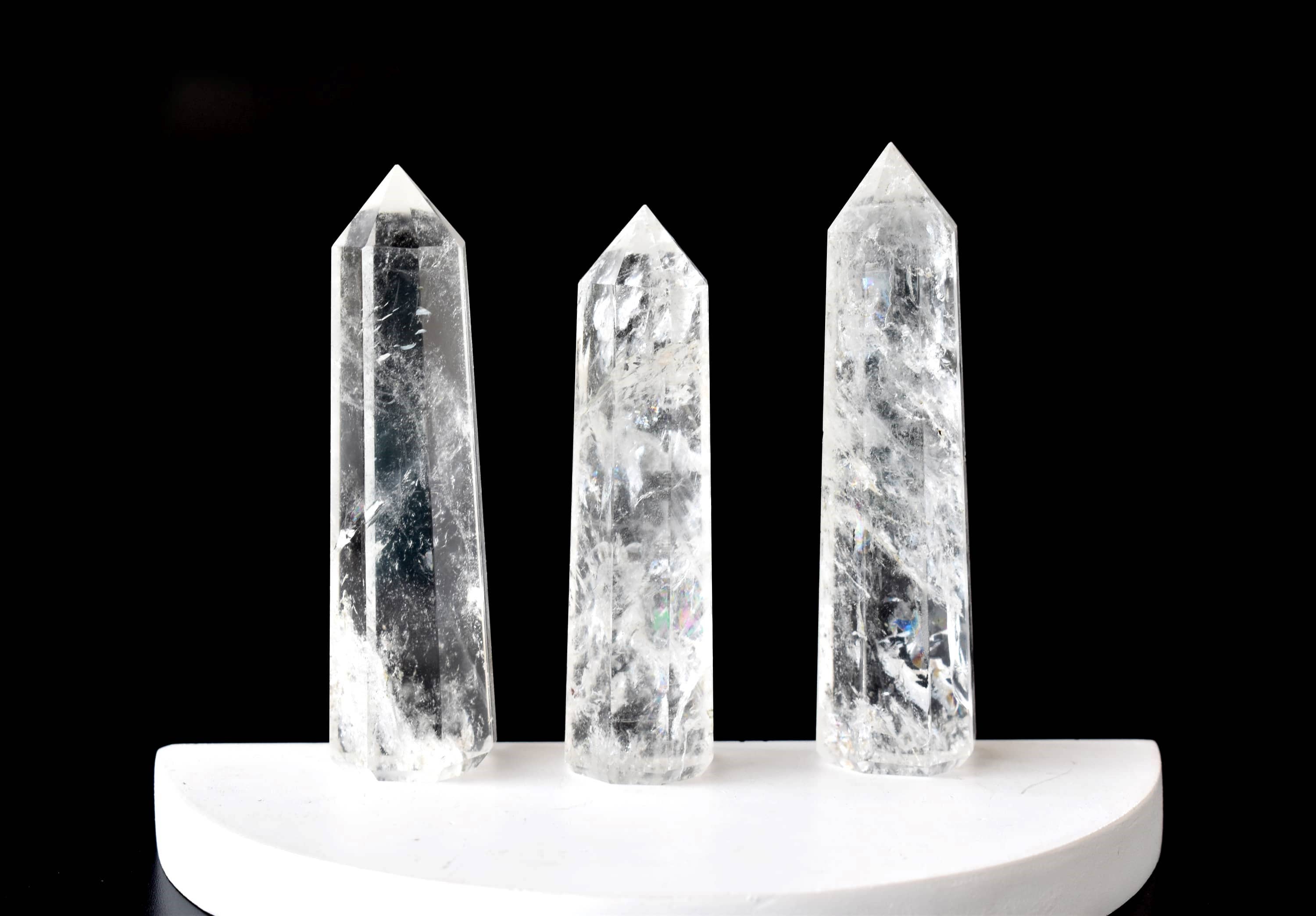 Clear Quartz Crystal Tower | Healing Obelisk Point | Natural Gemstone Tower