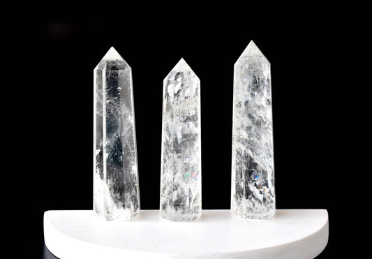 Clear Quartz Crystal Tower | Healing Obelisk Point | Natural Gemstone Tower