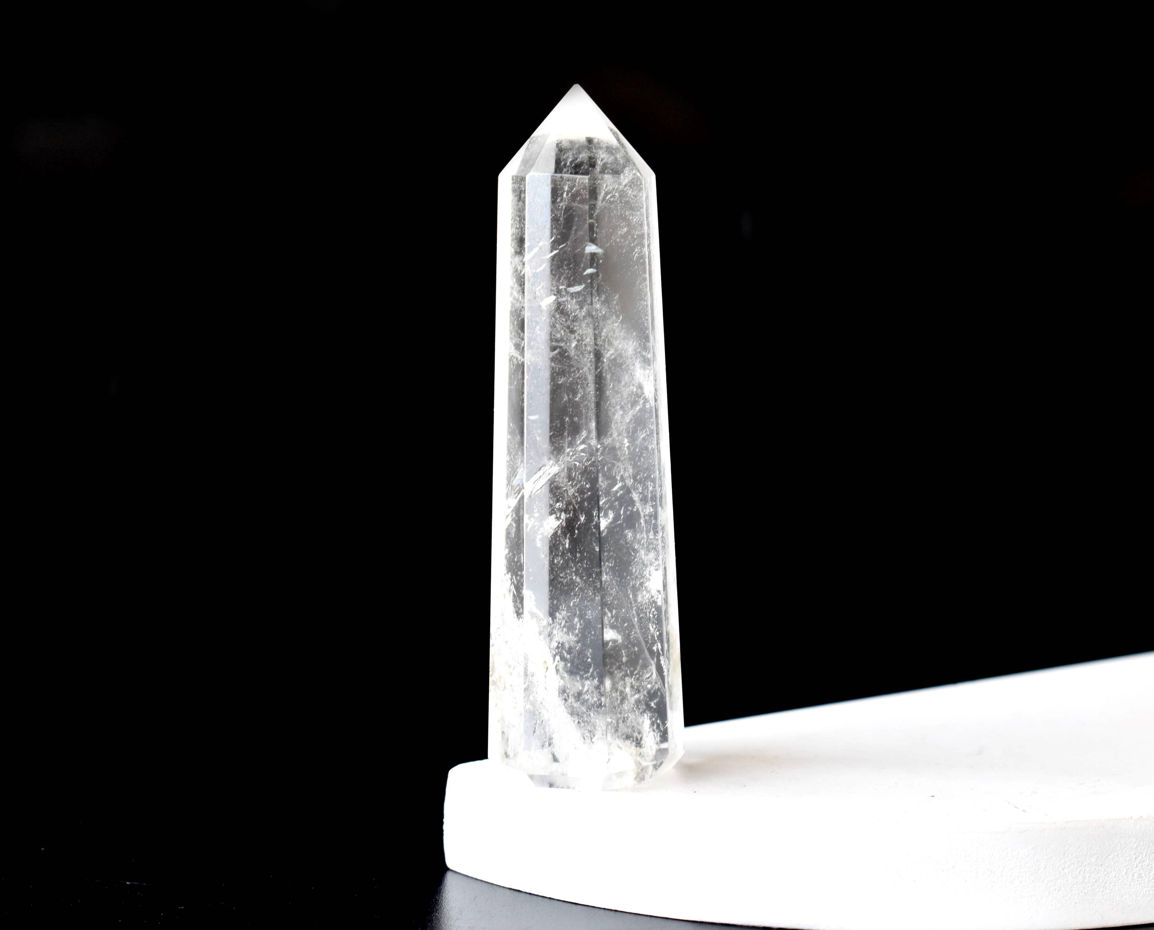 Clear Quartz Crystal Tower | Healing Obelisk Point | Natural Gemstone Tower