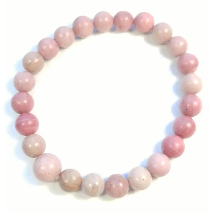 Rhodonite Beaded Bracelet | 8mm Wrist Mala