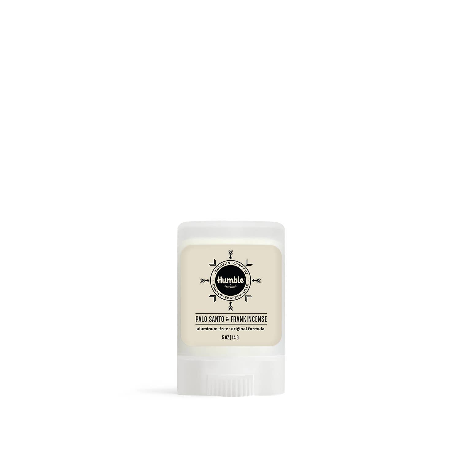 Palo Santo & Frankincense Natural Travel Deodorant – Humble Brands | 0.5 oz