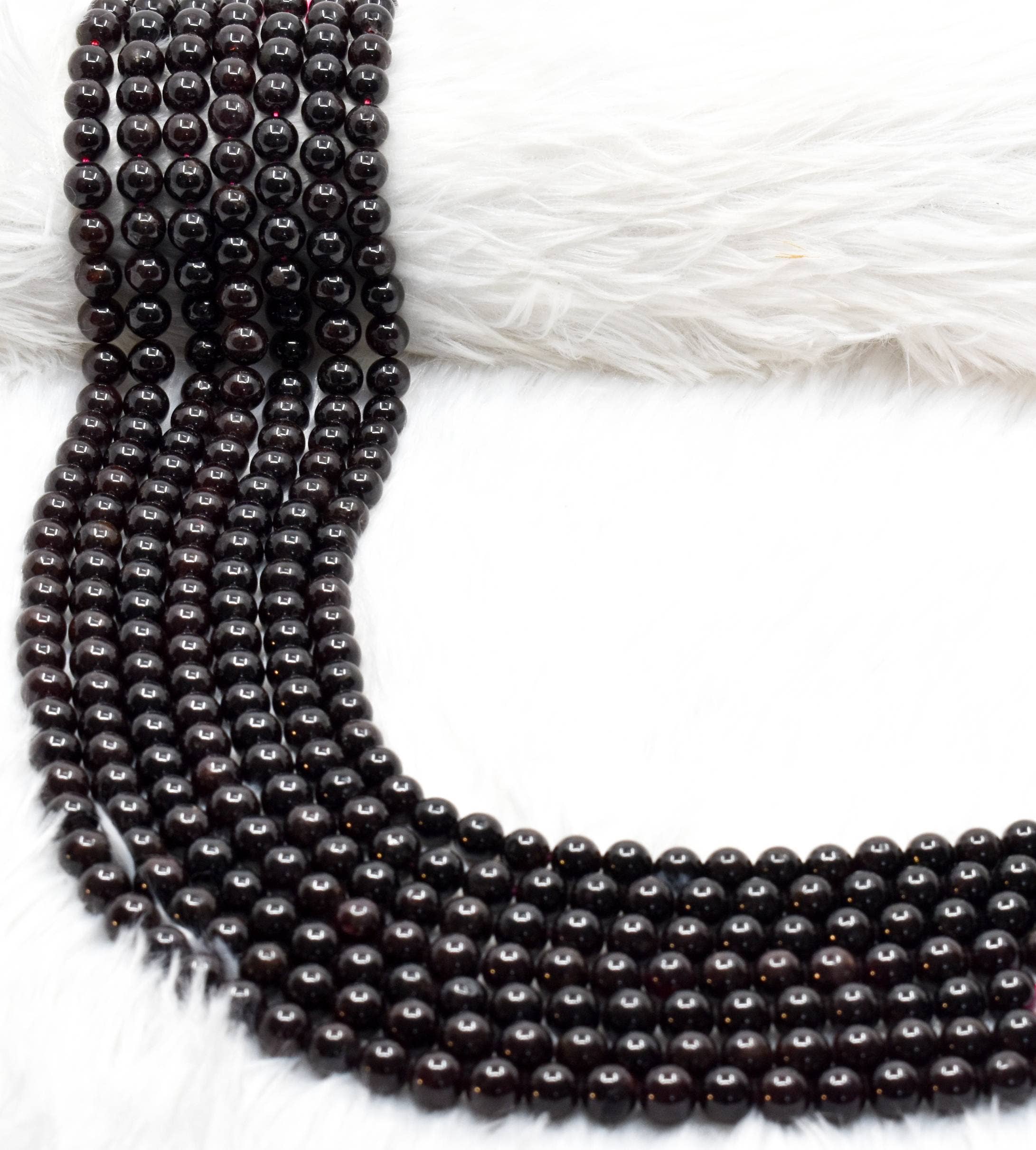Garnet Beads 6mm | Natural Gemstone Beads for Jewelry Making