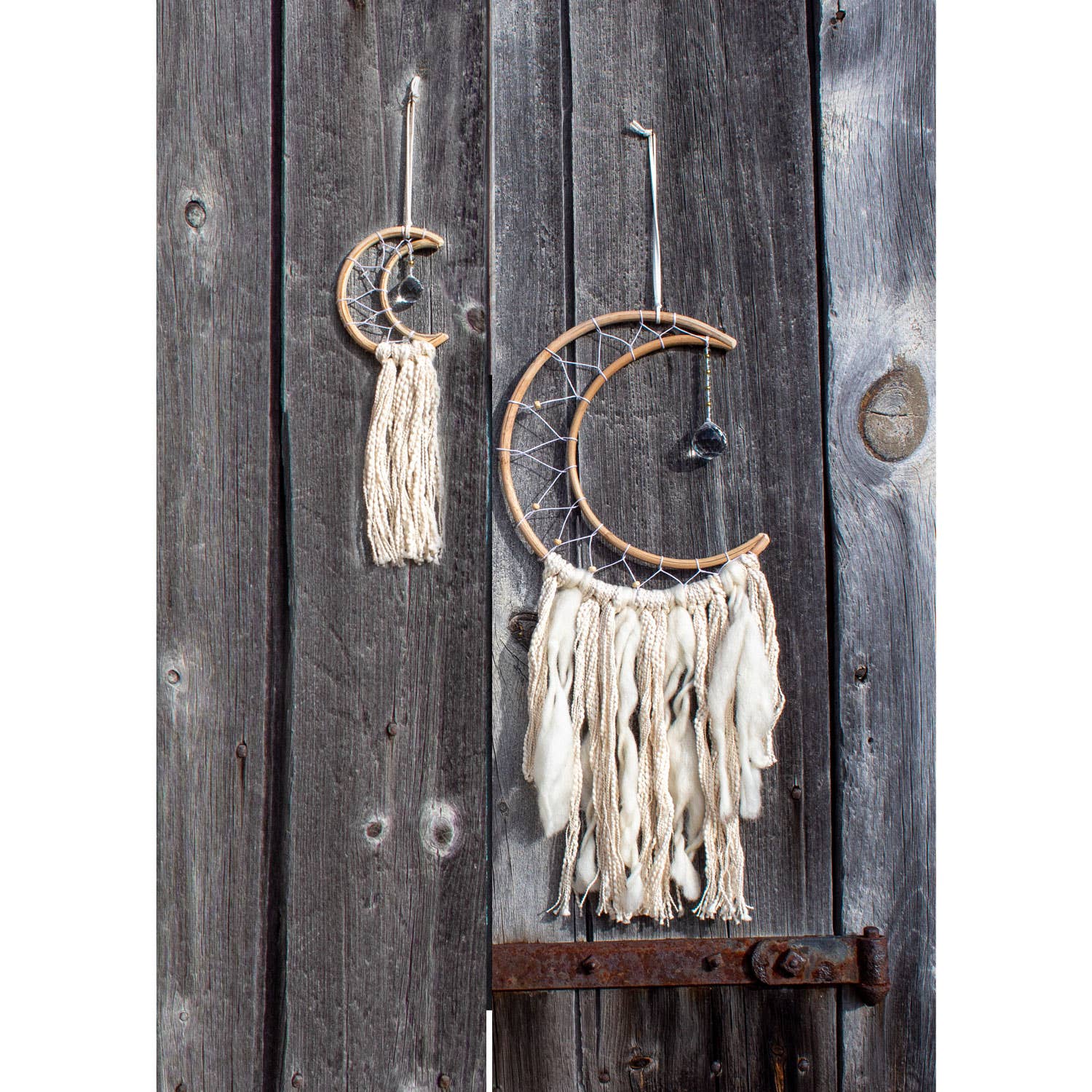 Small White Moon Wall Decor