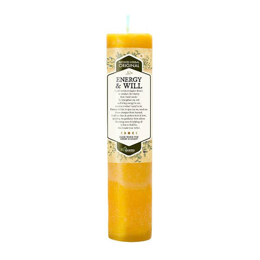 Blessed Herbal Candle Energy and Will