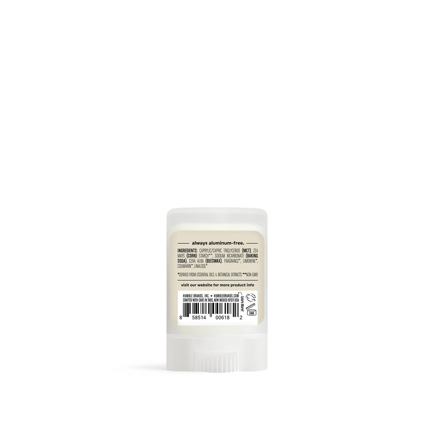 Palo Santo & Frankincense Natural Travel Deodorant – Humble Brands | 0.5 oz