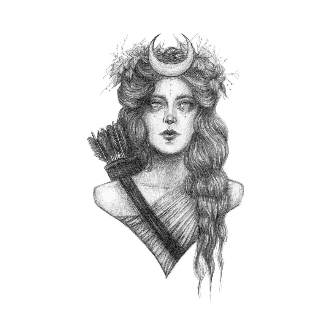 Artemis Fine Art Print - Greek Goddess of the Hunt